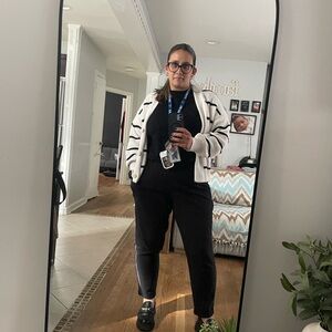 Universal Thread Black and White Cardigan